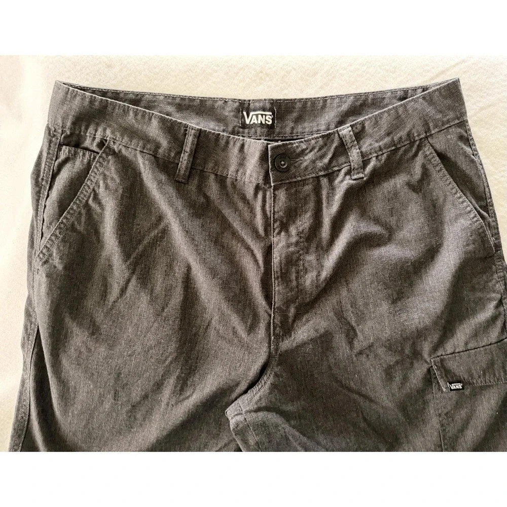 Vans Off The Wall Men's Dark Grey Cargo Utility Skater Fit Shorts 38W